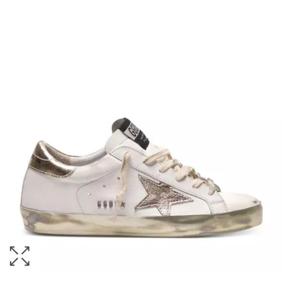 Golden Goose Women's White Leather Super-Star Low-top Sneakers Size 41 - Picture 3 of 17